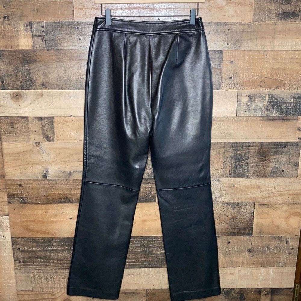 Classiques Entier Leather Pants Woman’s Size 4 - Picture 2 of 9